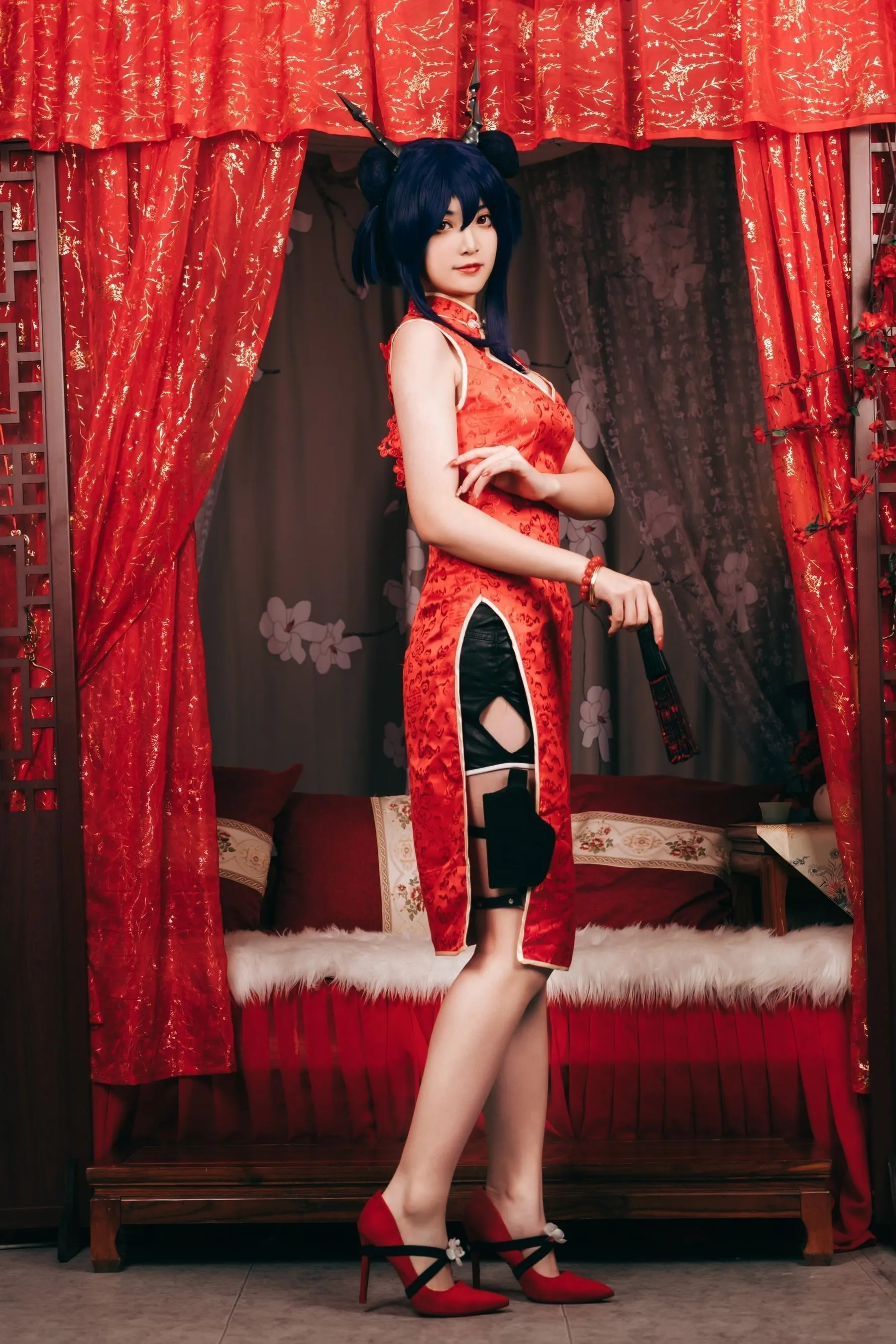 许枳 – NO.02 陈的红色旗袍 [26P]插图5